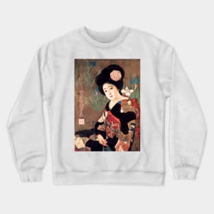 JAPAN SAKURA BEER Brand Advertisement Vintage Japanese Art Crewneck Sweatshirt